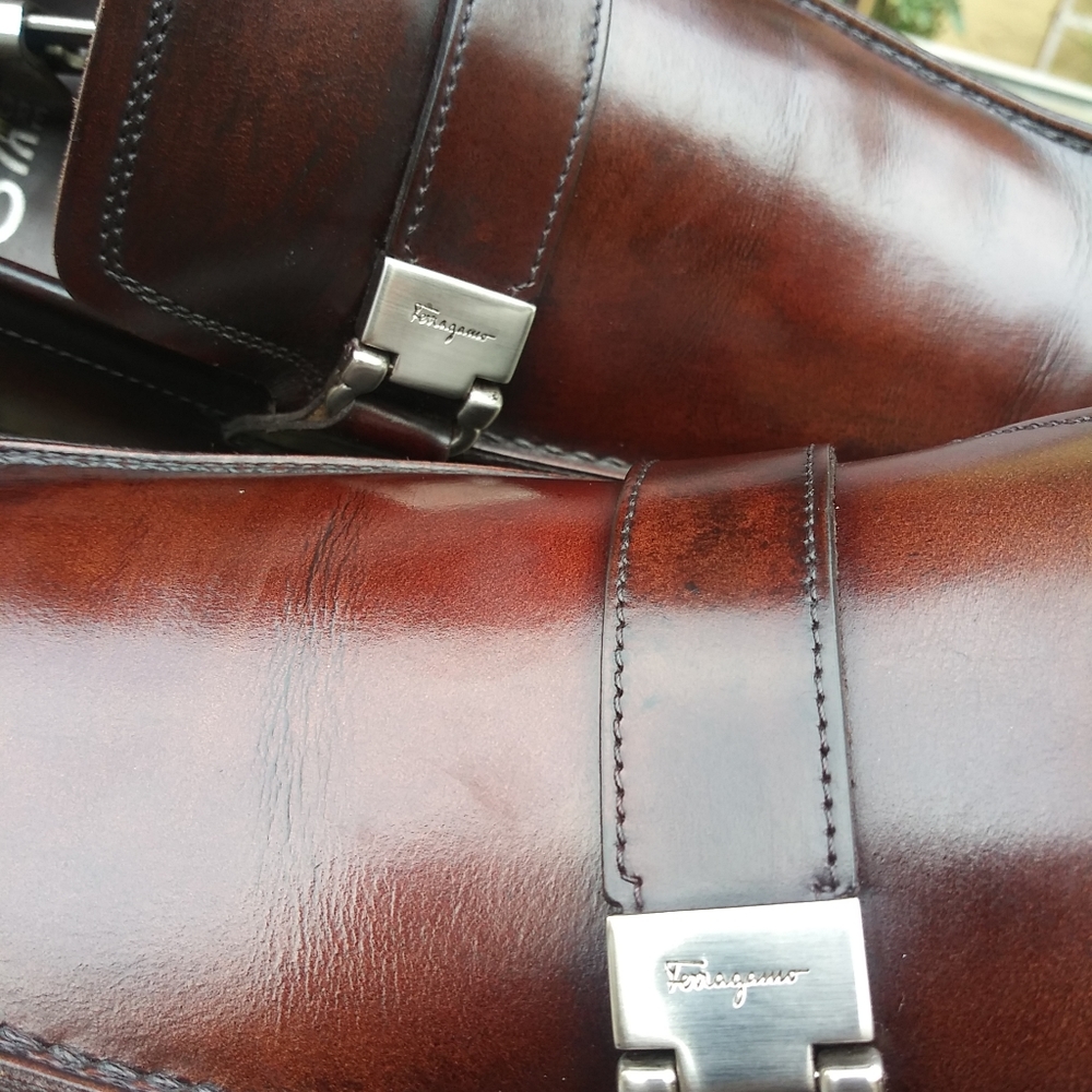 !!!!!SOLD!!!!!  Salvatore Ferragamo Brown Slip Ons - Picture 14 of 14